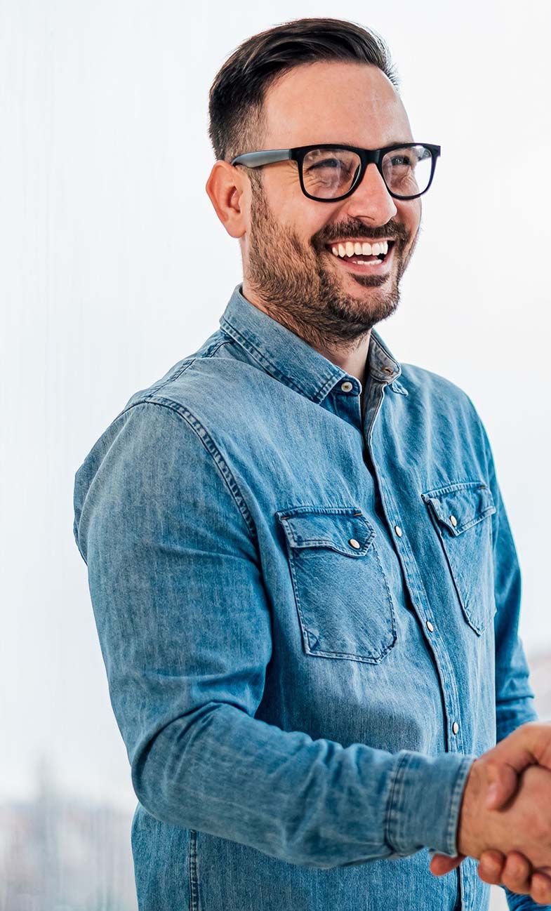 Arrowsmith Community Justice Society client shaking hands